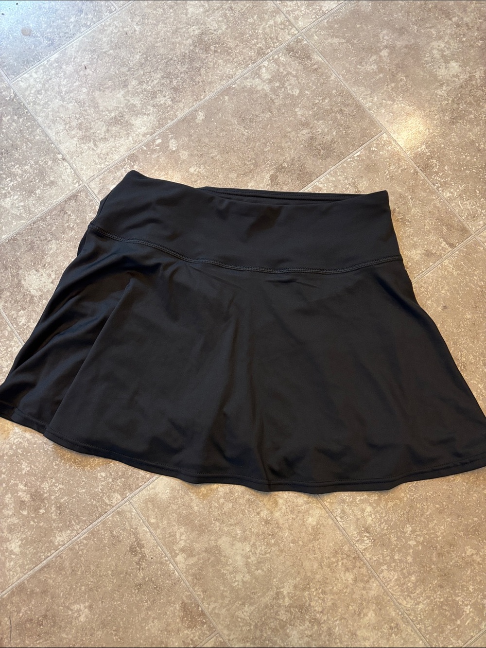 Real Essentials Black Circle Skater Skirt